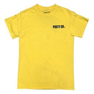 Post Malone Live Yellow Graphic Print T-Shirt Unisex Size S